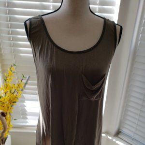 Olive Green - Low Scoop Back Top